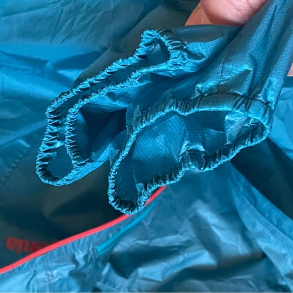 Patagonia Jacket Womens Medium Blue Hooded Windbreaker Full Zip Outdoor Polyamid - Picture 8 of 16